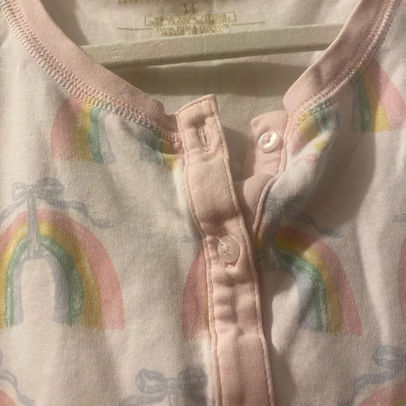 The Beaufort Bonnet Company Pastel rainbow Pajama Set size 14 - Picture 7 of 10